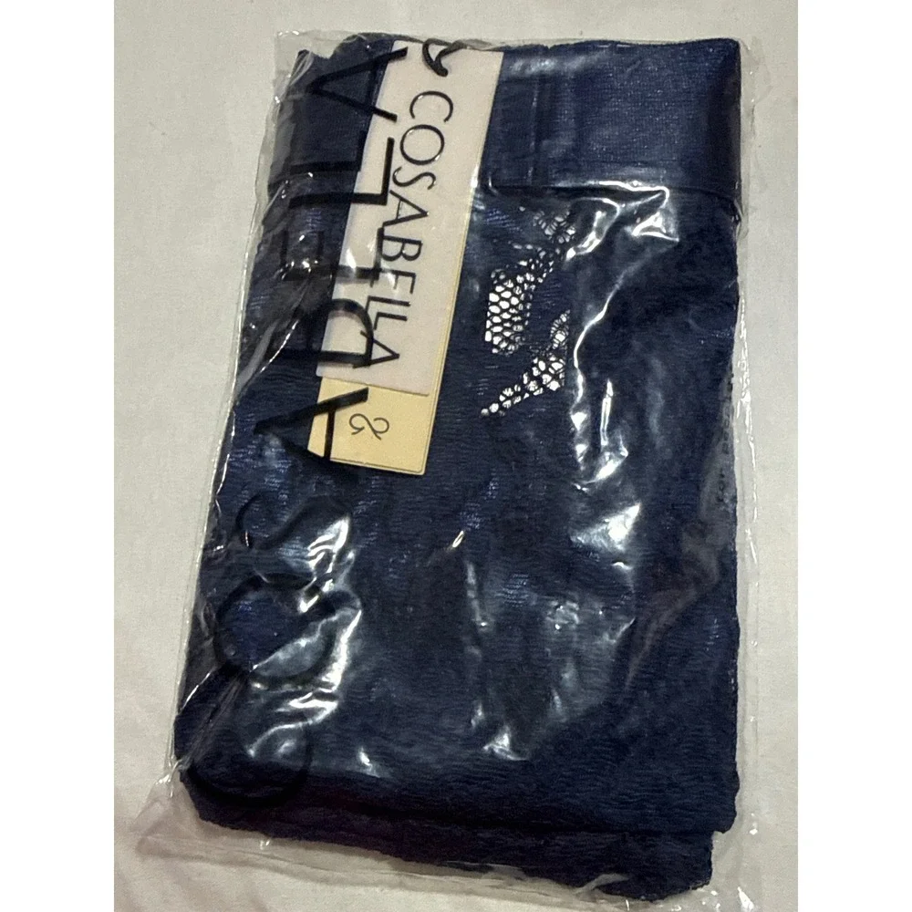 Cosabella Never Say Never Form Classic Trunk Navy Blue Lace Boxer Brief Men L